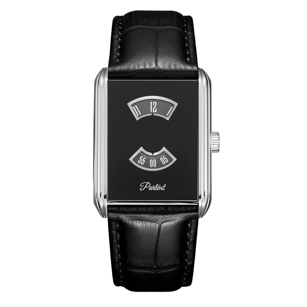 Parlent Quantum Prime - Jam Tangan Pria 28mm x 38.5mm, Swiss Ronda 762 Quartz Movement, Waterproof 5ATM (50M), Stainless Steel