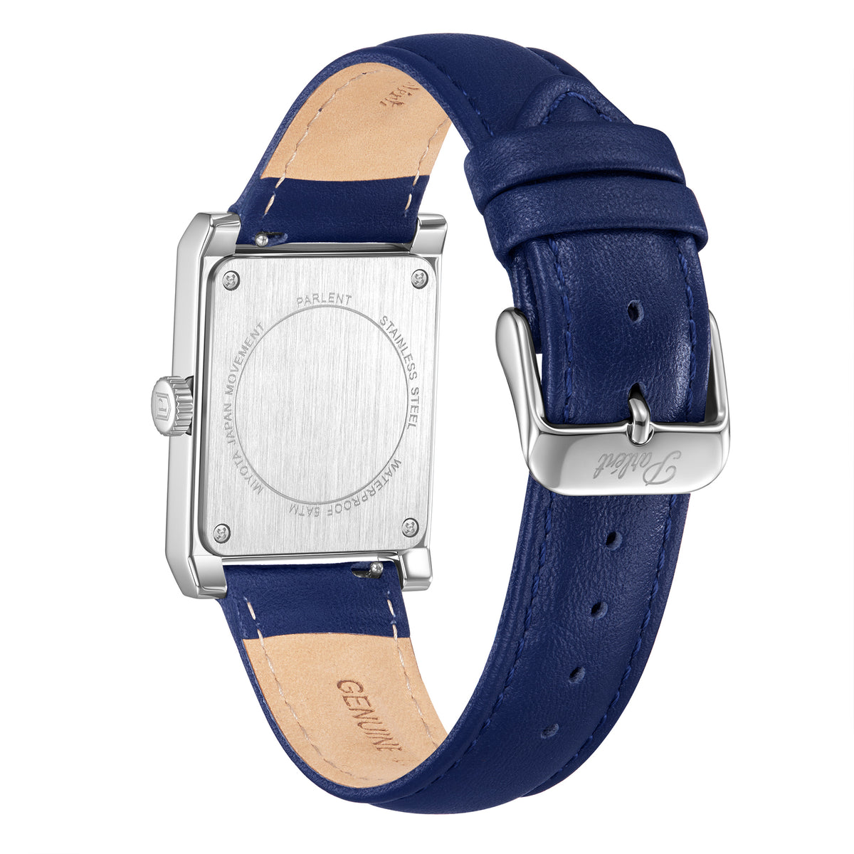 Parlent Zeal - Jam Tangan Pria 28mm x 36mm, Miyota Japan Quartz Movement, Waterproof 5ATM (50M), Stainless Steel