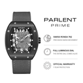 Parlent Vanguard Prime - Jam Tangan Pria 42mm, Swiss Ronda 762 Quartz Movement, Waterproof 5ATM (50M), Stainless Steel