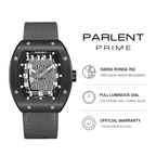 Parlent Vanguard Prime - Jam Tangan Pria 42mm, Swiss Ronda 762 Quartz Movement, Waterproof 5ATM (50M), Stainless Steel