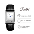 Parlent Inverso - Jam Tangan Pria 27mm x 39mm, Miyota Japan Quartz Movement, Waterproof 5ATM (50M), Stainless Steel