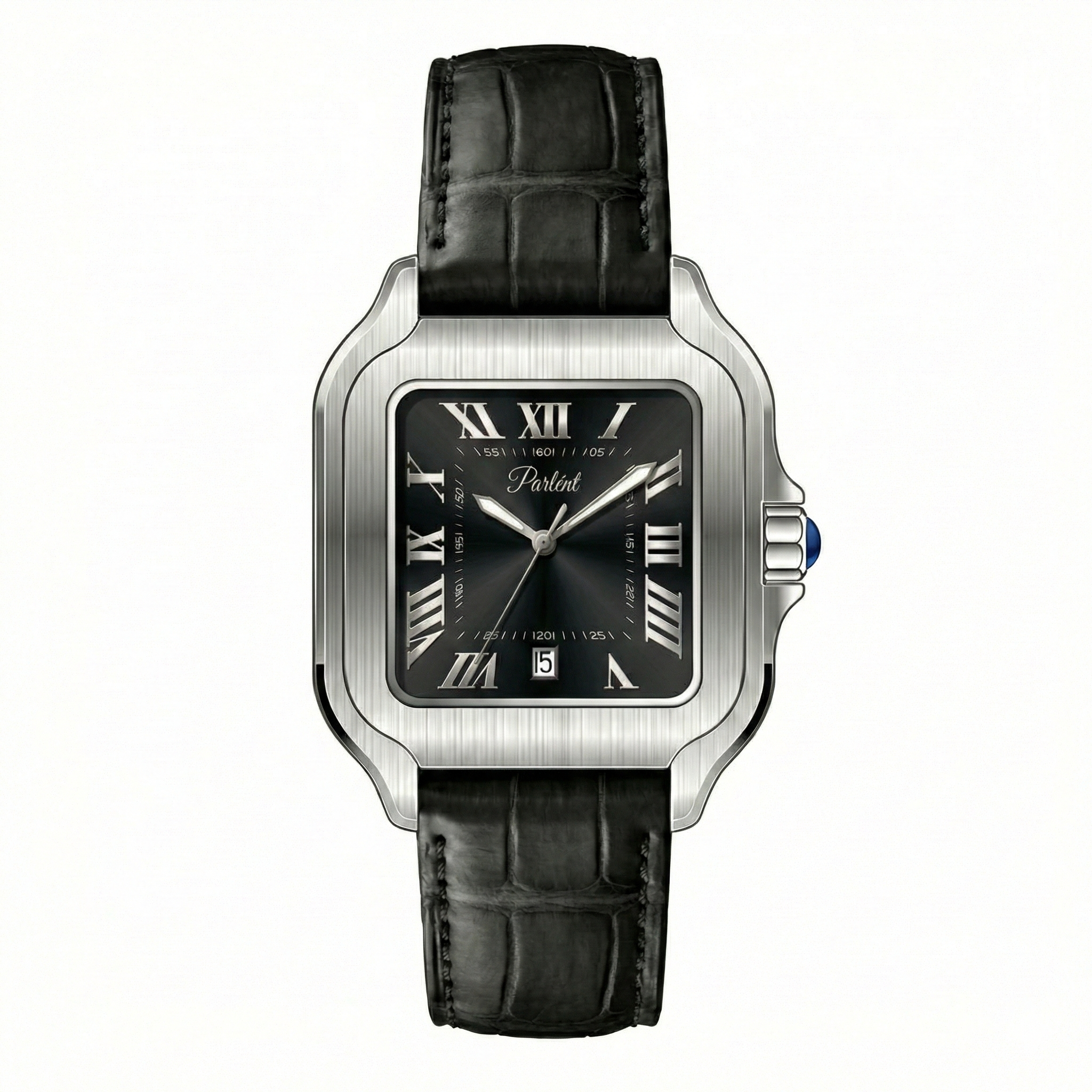 Parlent Portico - Men's Watches 36.50mm, Japan Quartz Movement, Waterproof 3ATM (30M), Stainless Steel