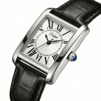 Parlent Recta - Jam Tangan Pria 30 x 41mm, Japan Seiko Quartz Movement, Waterproof 3ATM (30M), Stainless Steel
