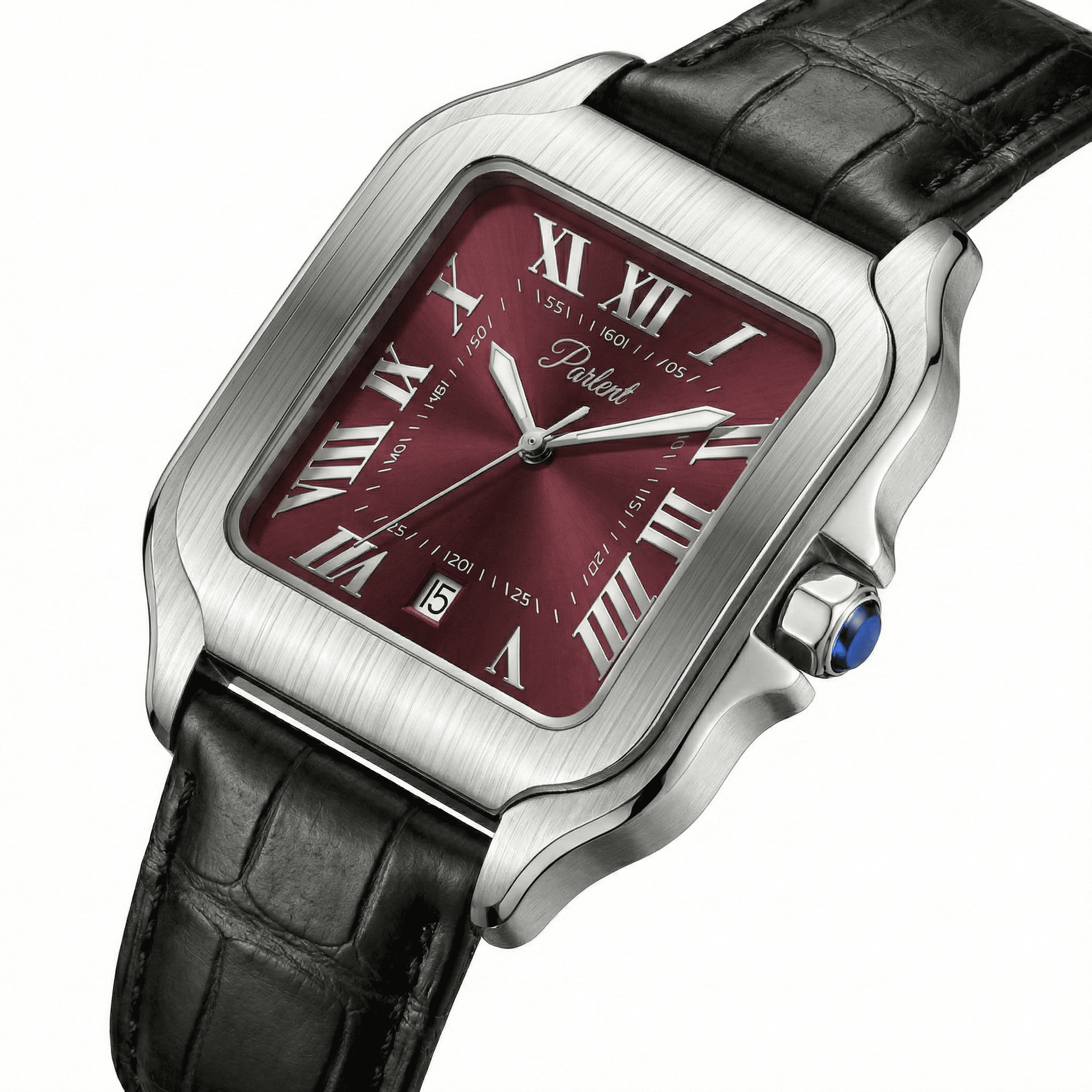 Parlent Portico - Men's Watches 36.50mm, Japan Quartz Movement, Waterproof 3ATM (30M), Stainless Steel