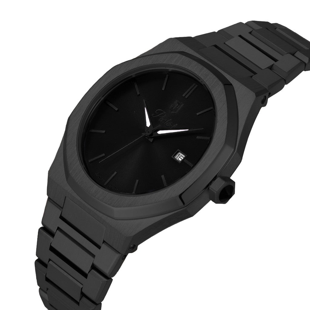 Parlent Palladium Arctic - Jam Tangan Pria 40mm, Miyota Japan Quartz Movement, Waterproof 10ATM (100M), Stainless Steel