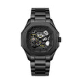 Parlent Gallant Phantom Steel - Jam Tangan Pria 42mm, Automatic Movement, Waterproof 5ATM (50M), Stainless Steel