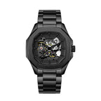 Parlent Gallant Phantom Steel - Jam Tangan Pria 42mm, Automatic Movement, Waterproof 5ATM (50M), Stainless Steel