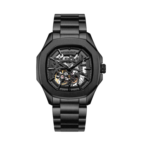 Parlent Gallant Phantom Steel Prime - Jam Tangan Pria 42mm, Automatic Movement, Waterproof 5ATM (50M), Stainless Steel