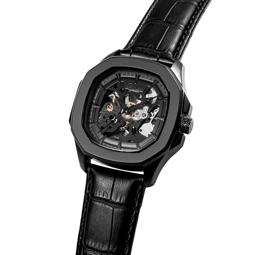 Parlent Gallant Phantom - Jam Tangan Pria 42mm, Automatic Movement, Waterproof 5ATM (50M), Stainless Steel
