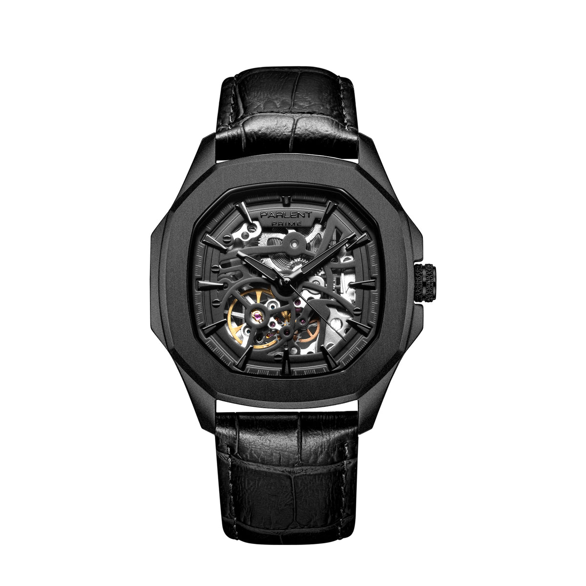 Parlent Gallant Phantom - Jam Tangan Pria 42mm, Automatic Movement, Waterproof 5ATM (50M), Stainless Steel
