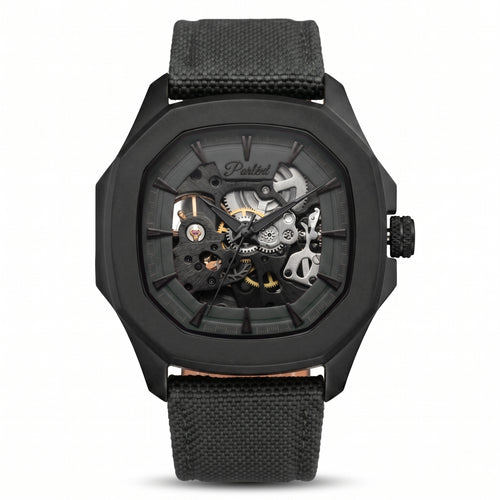 Parlent Gallant Phantom - Jam Tangan Pria 42mm, Automatic Movement, Waterproof 5ATM (50M), Stainless Steel