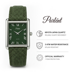 Parlent Regent - Jam Tangan Pria 29mm x 36mm, Miyota Japan Quartz Movement, Waterproof 3ATM (30M), Stainless Steel