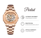 Parlent Gallant Femme Steel - Jam Tangan Wanita 34mm, Automatic Movement, Waterproof 5ATM (50M), Stainless Steel