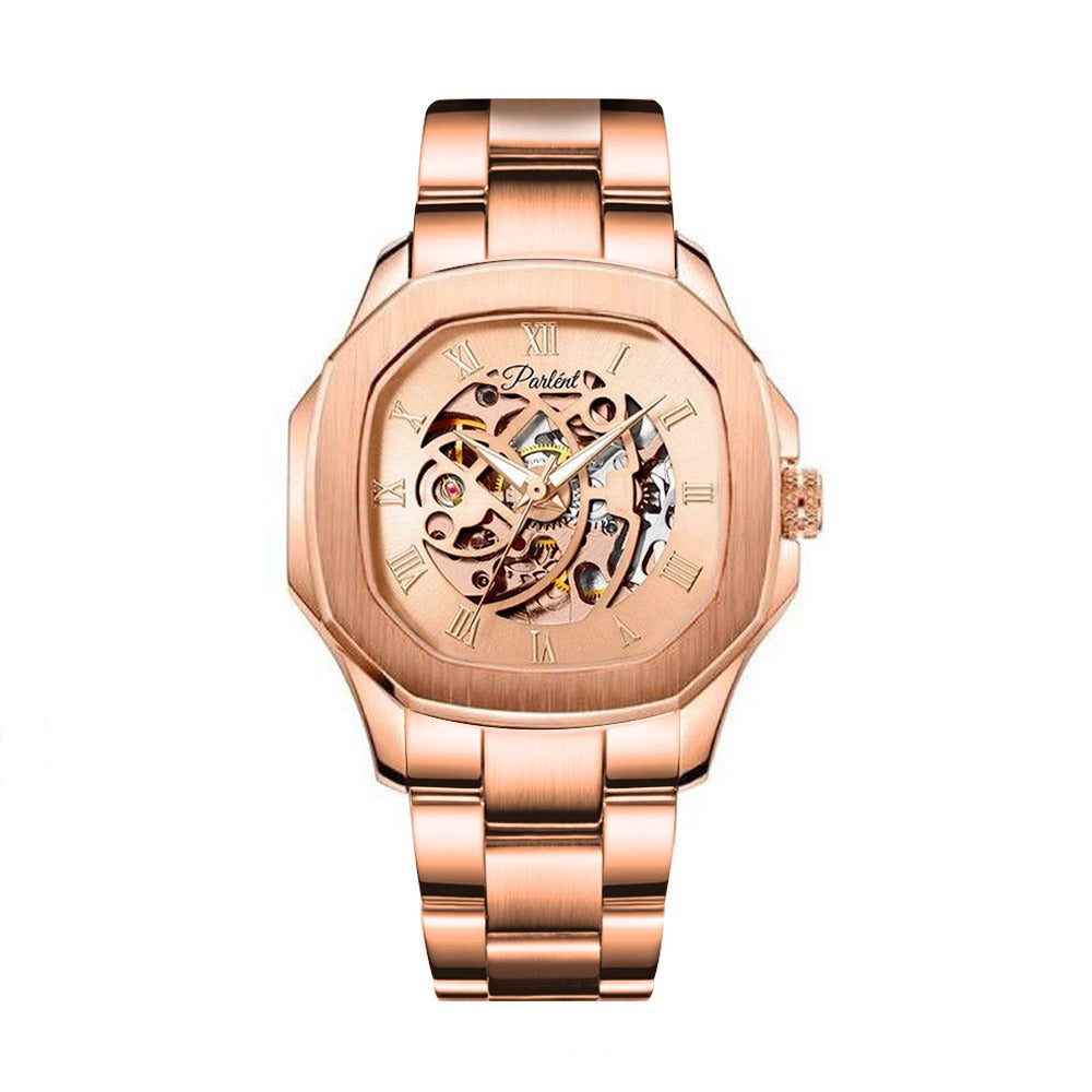 Parlent Gallant Femme Steel - Jam Tangan Wanita 34mm, Automatic Movement, Waterproof 5ATM (50M), Stainless Steel