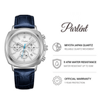 Parlent Nexis - Jam Tangan Pria 42mm, Miyota Japan Quartz Movement, Waterproof 5ATM (50M), Stainless Steel