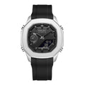 Parlent Gallant Hybrid Rubber - Jam Tangan Pria 42mm, Miyota Japan Quartz Movement, Waterproof 5ATM (50M), Stainless Steel