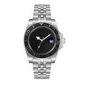 Parlent Crown Shadow - Jam Tangan Pria 40mm, Miyota Japan Quartz Movement, Waterproof 5ATM (50M), Stainless Steel