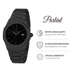 Parlent Palladium Arctic - Jam Tangan Pria 40mm, Miyota Japan Quartz Movement, Waterproof 10ATM (100M), Stainless Steel
