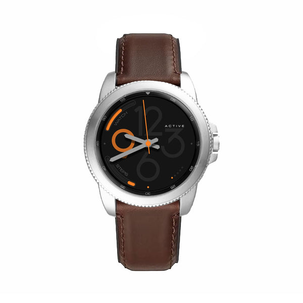 Smartwatch Parlent Ignite Active With Dual Material Strap (Leather on surface and rubber on base)