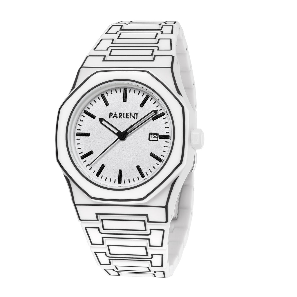 Parlent Palladium Sketch - Men's Watch 40mm, Japan Quartz Movement, Waterproof 3ATM (30M), Polycarbonate