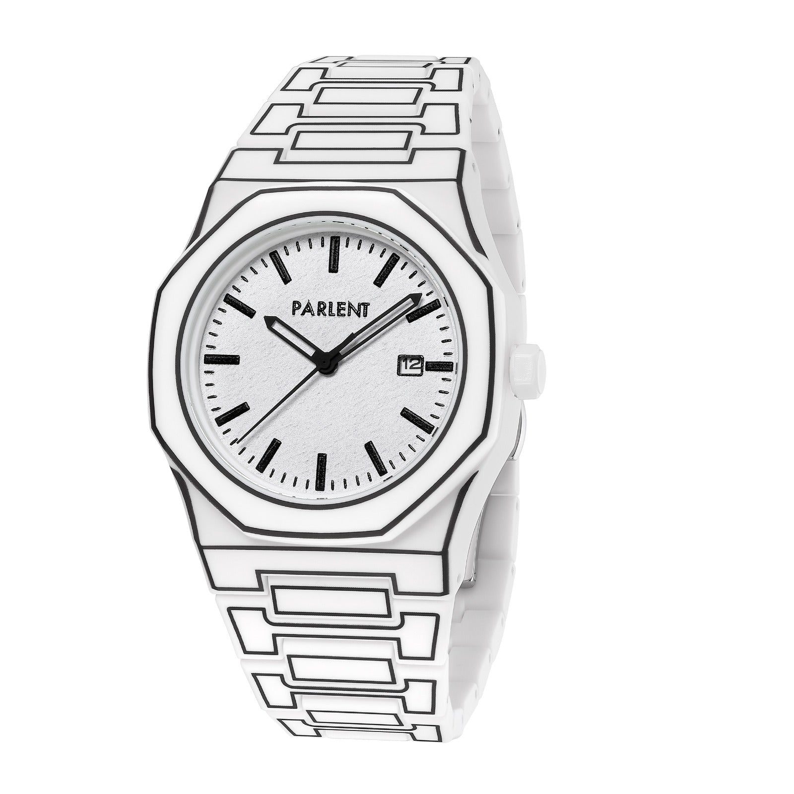 Parlent Palladium Sketch - Men's Watch 40mm, Japan Quartz Movement, Waterproof 3ATM (30M), Polycarbonate