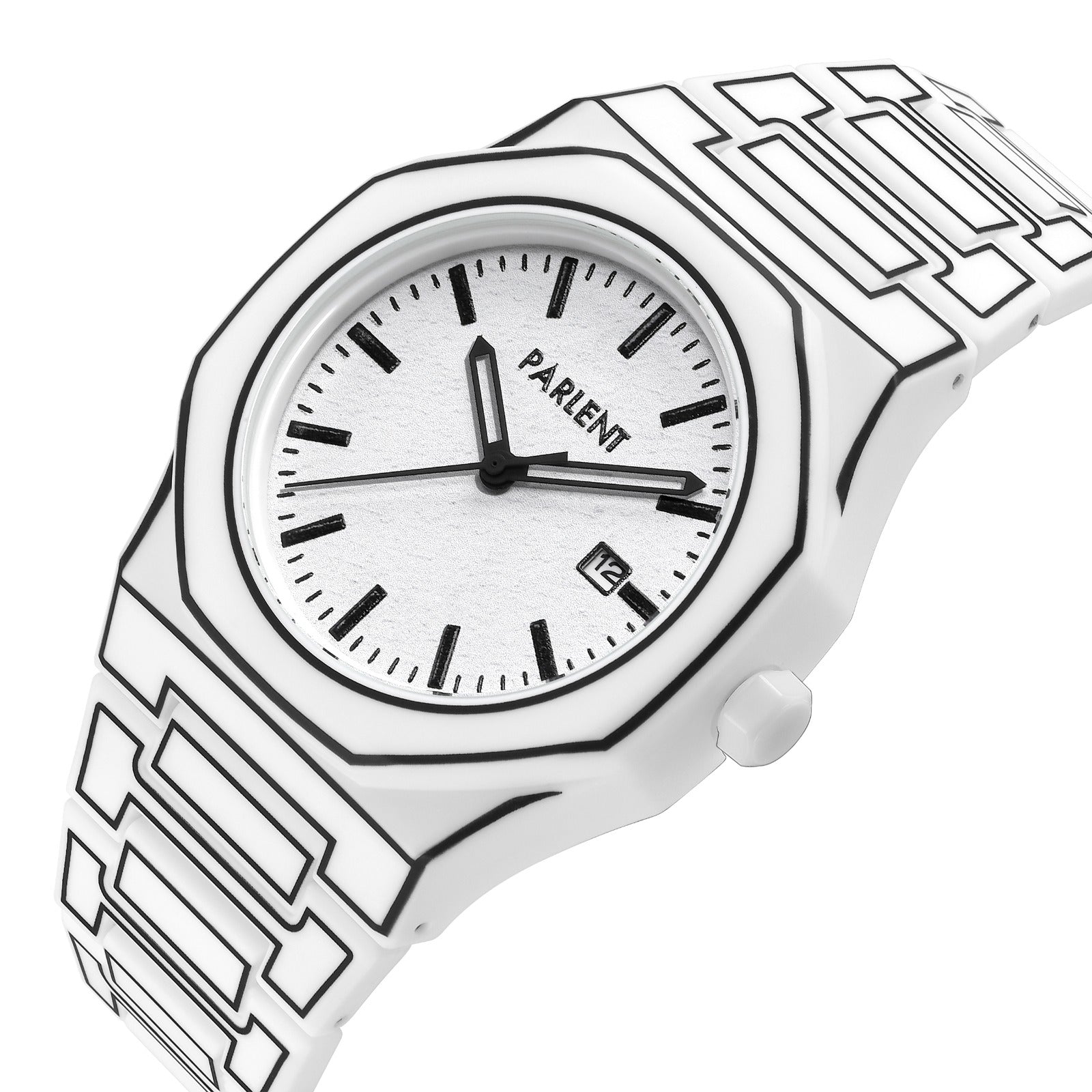 Parlent Palladium Sketch - Men's Watch 40mm, Japan Quartz Movement, Waterproof 3ATM (30M), Polycarbonate