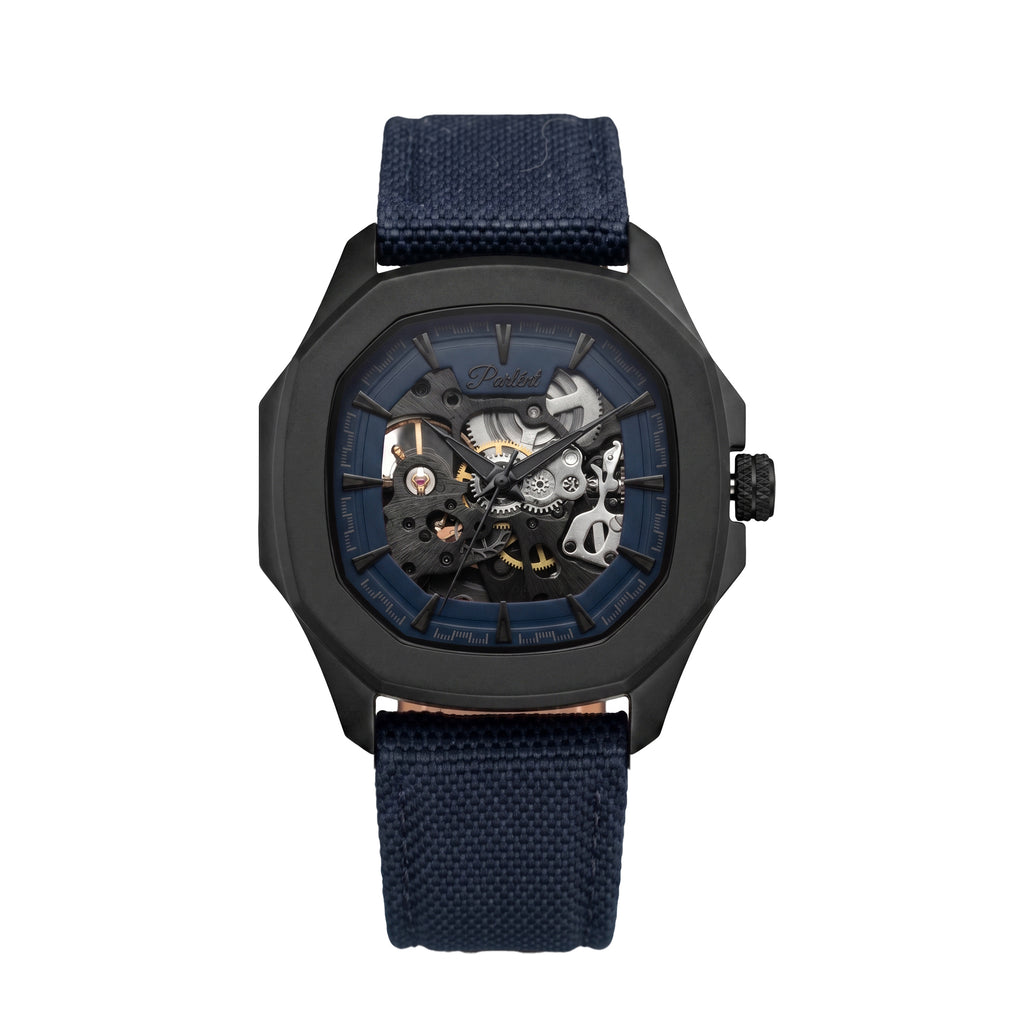 Parlent Gallant Phantom - Jam Tangan Pria 42mm, Automatic Movement, Waterproof 5ATM (50M), Stainless Steel