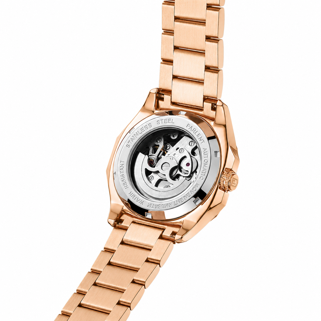 Parlent Gallant Femme Steel - Jam Tangan Wanita 34mm, Automatic Movement, Waterproof 5ATM (50M), Stainless Steel