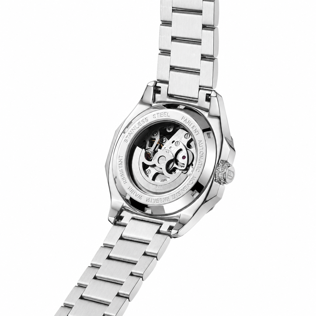 Parlent Gallant Femme Steel - Jam Tangan Wanita 34mm, Automatic Movement, Waterproof 5ATM (50M), Stainless Steel