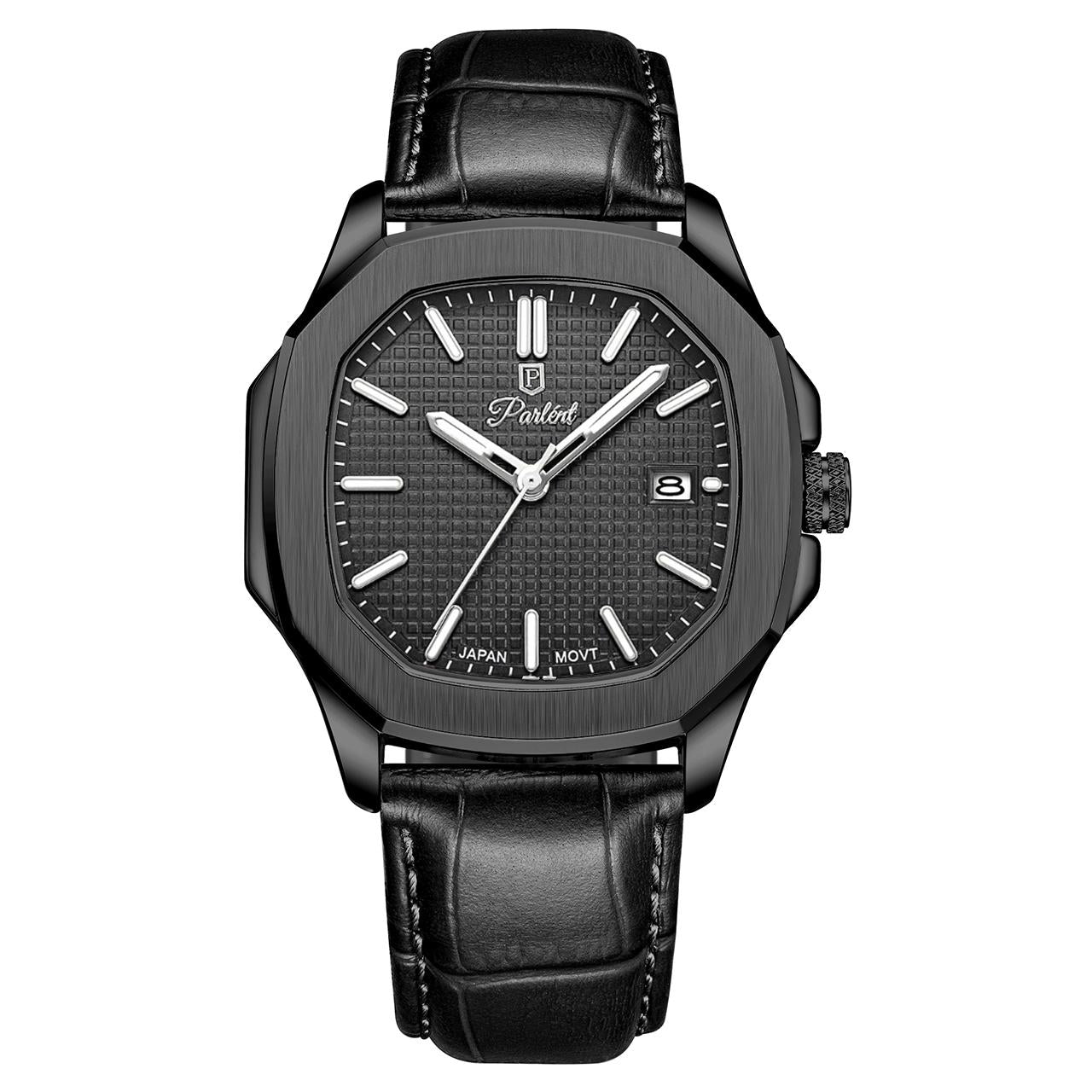 Parlent Phoenix - Jam Tangan Pria 42mm, Miyota Japan Quartz Movement, Waterproof 5ATM (50M), Stainless Steel