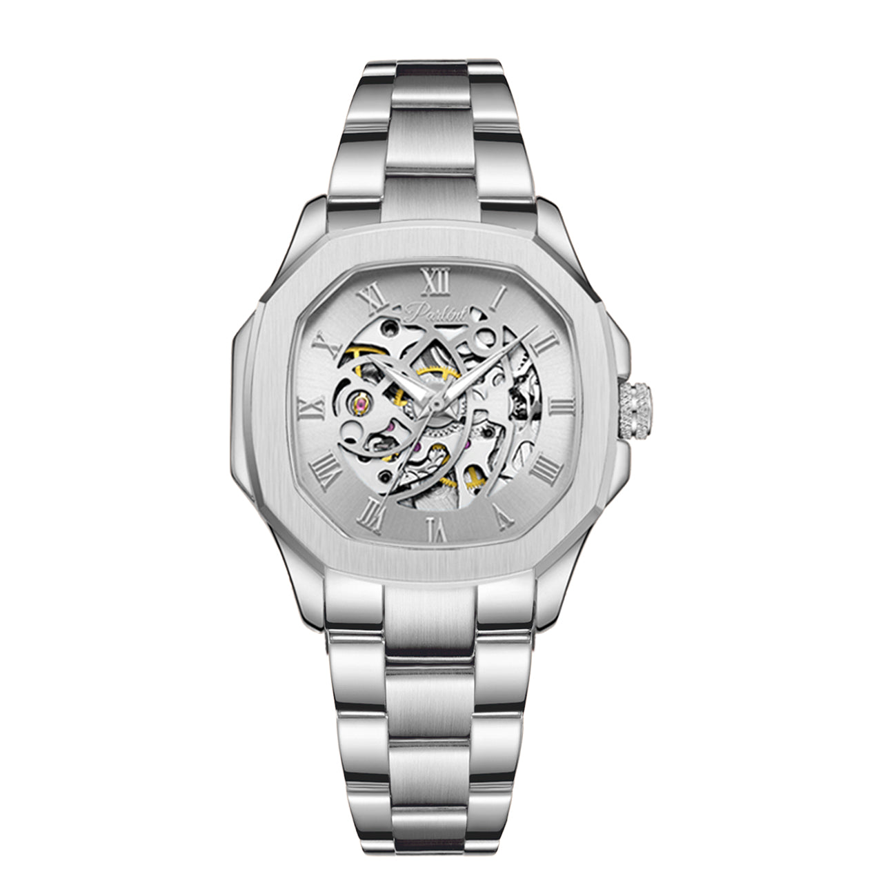 Parlent Gallant Femme Steel - Jam Tangan Wanita 34mm, Automatic Movement, Waterproof 5ATM (50M), Stainless Steel