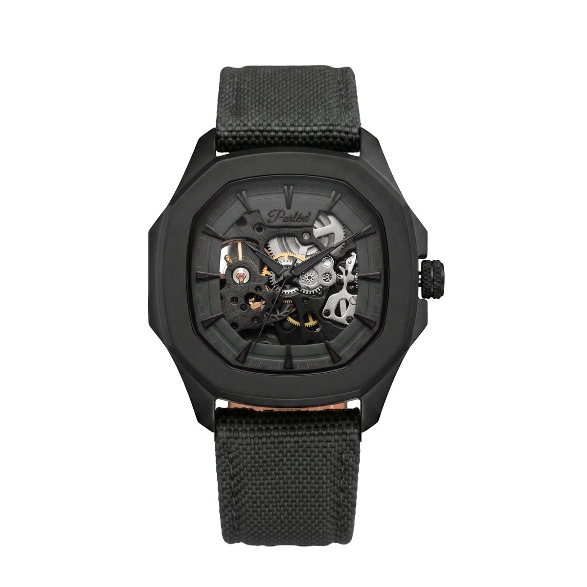 Parlent Gallant Phantom - Jam Tangan Pria 42mm, Automatic Movement, Waterproof 5ATM (50M), Stainless Steel
