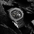 Parlent Gallant Phantom Steel Prime - Jam Tangan Pria 42mm, Automatic Movement, Waterproof 5ATM (50M), Stainless Steel