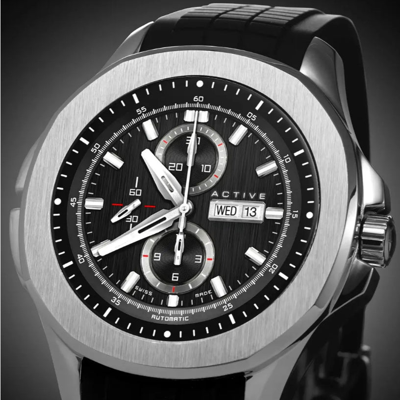 Parlent Radiant Active - Smartwatch Pria 43mm, Stainless Steel