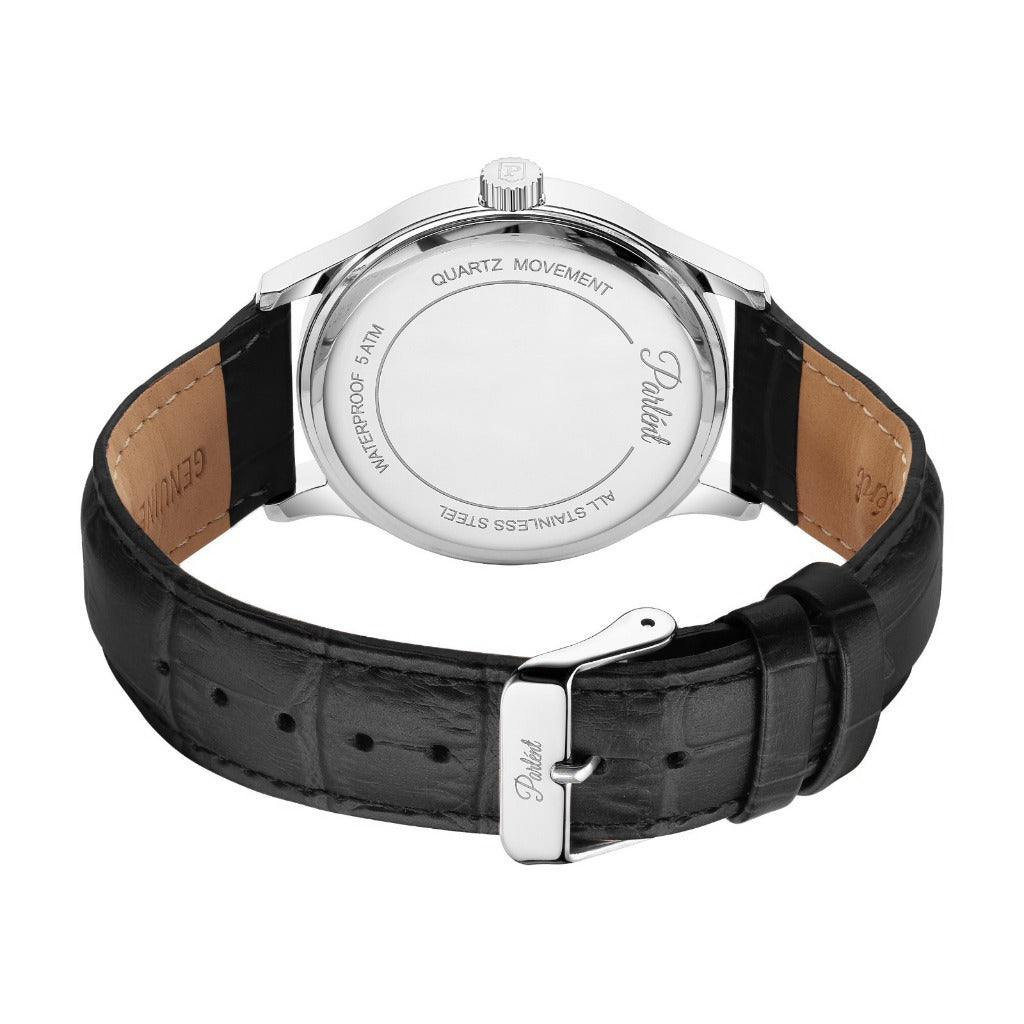 Parlent Theo - Men's Watches 42mm, Miyota Japan Quartz Movement, Waterproof 5ATM (50M), Stainless Steel