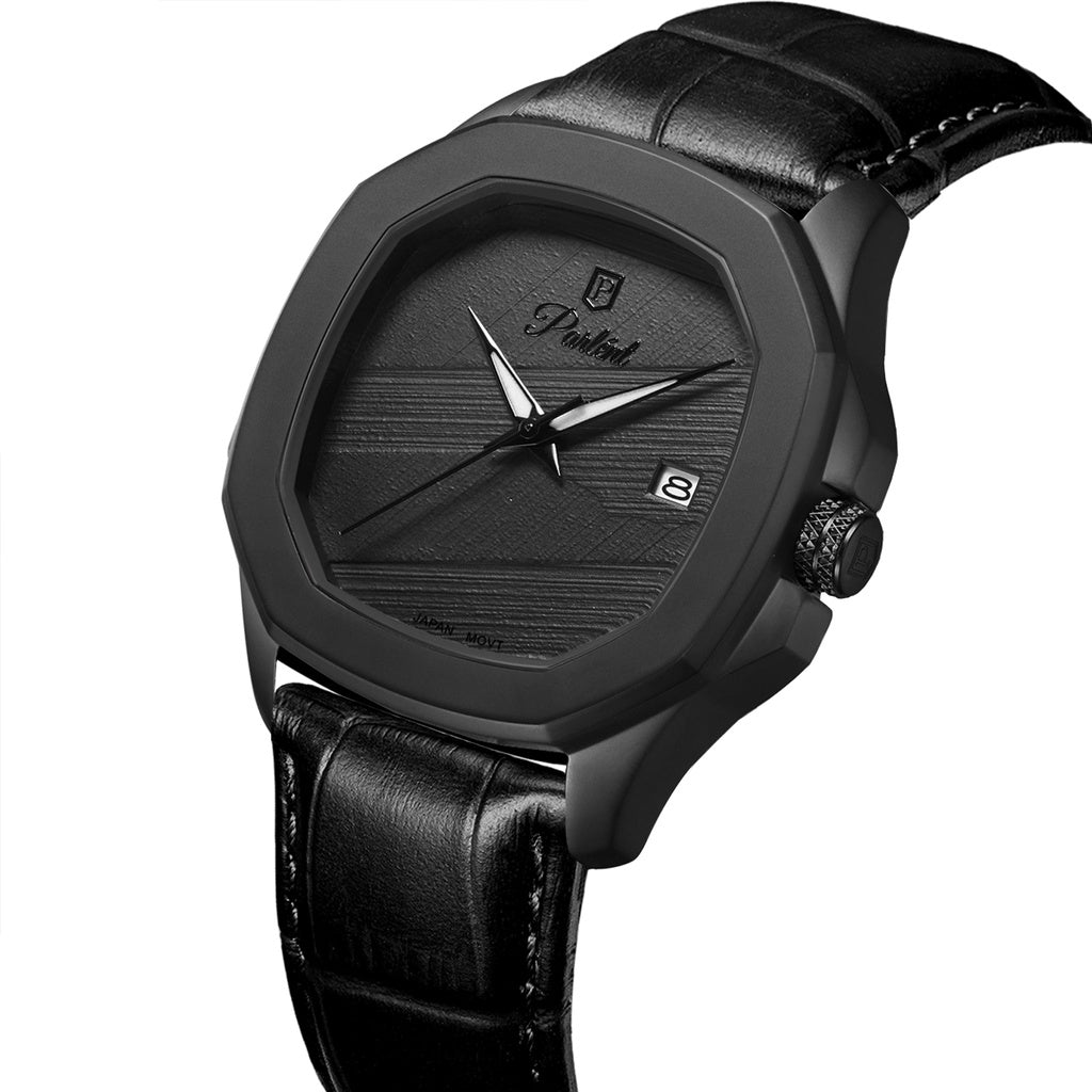 Parlent Gallant Graphite - Men's Watch 42mm, Japan Quartz Movement, Waterproof 5ATM (50M), Stainless Steel
