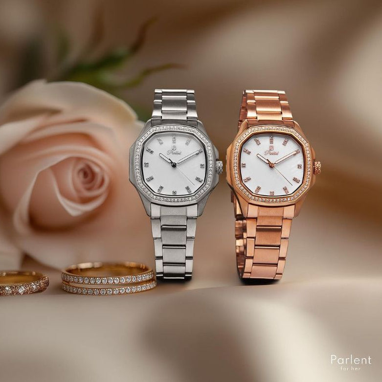 Parlent Celesia - Woman's Watches 32mm, Japan Quartz Movement, Waterproof 5ATM (50M), Stainless Steel
