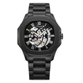 Parlent Gallant Vortex Steel - Jam Tangan Pria 42mm, Automatic Movement, Waterproof 5ATM (50M), Stainless Steel