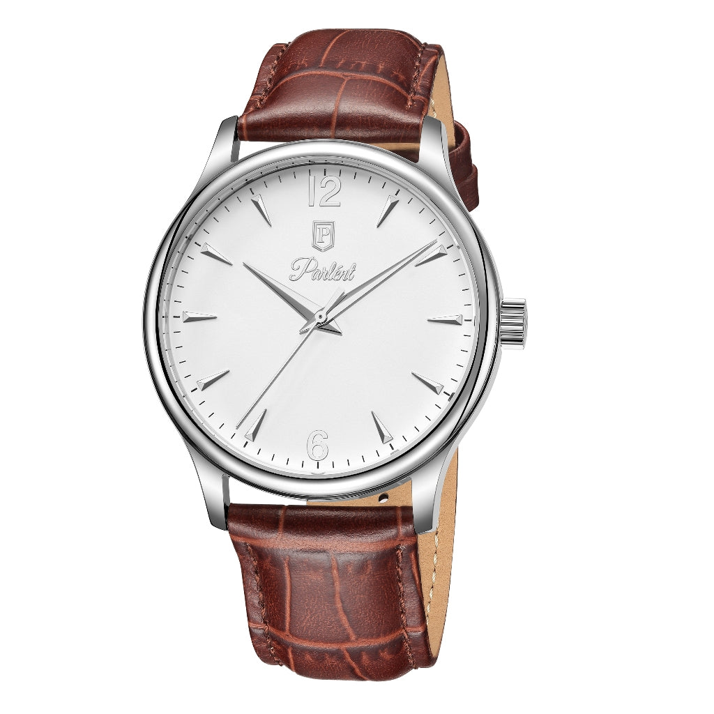 Parlent Theo - Men's Watches 42mm, Miyota Japan Quartz Movement, Waterproof 5ATM (50M), Stainless Steel