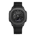 Parlent Gallant Hybrid Rubber - Jam Tangan Pria 42mm, Japan Quartz Movement, Waterproof 5ATM (50M), Stainless Steel