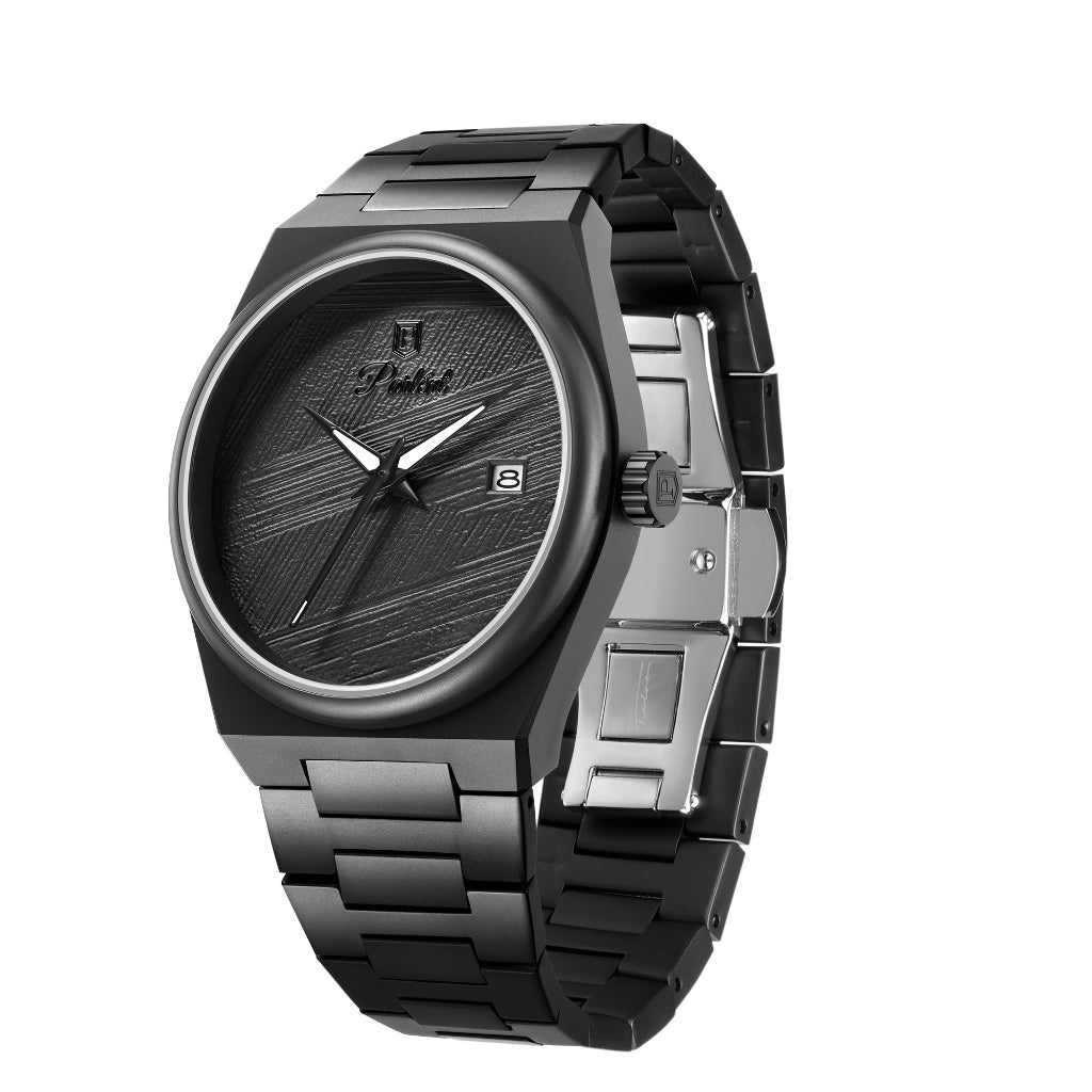 Parlent Sigma Graphite - Men's Watch 40mm, Japan Quartz Movement, Waterproof 5ATM (50M), Stainless Steel