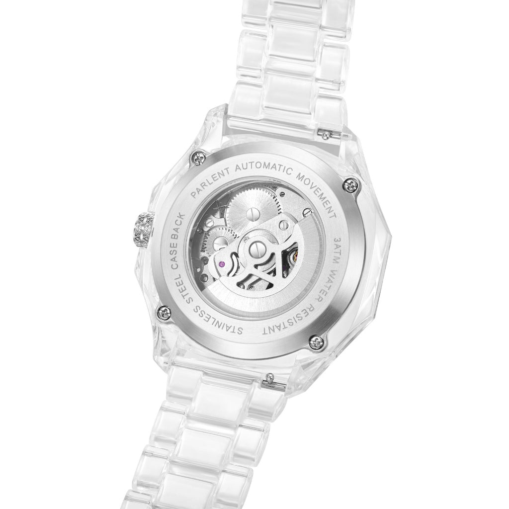 Parlent Gallant Lite Glacier - Jam Tangan Pria 42mm, Automatic Movement, Waterproof 3ATM (30M), Polycarbonate