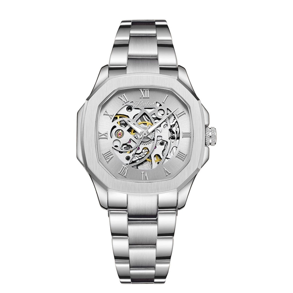 Parlent Gallant Femme Steel - Jam Tangan Wanita 36mm, Automatic Movement, Waterproof 5ATM (50M), Stainless Steel