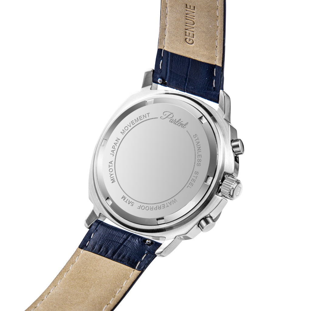 Parlent Nexis - Jam Tangan Pria 42mm, Japan Quartz Movement, Waterproof 5ATM (50M), Stainless Steel