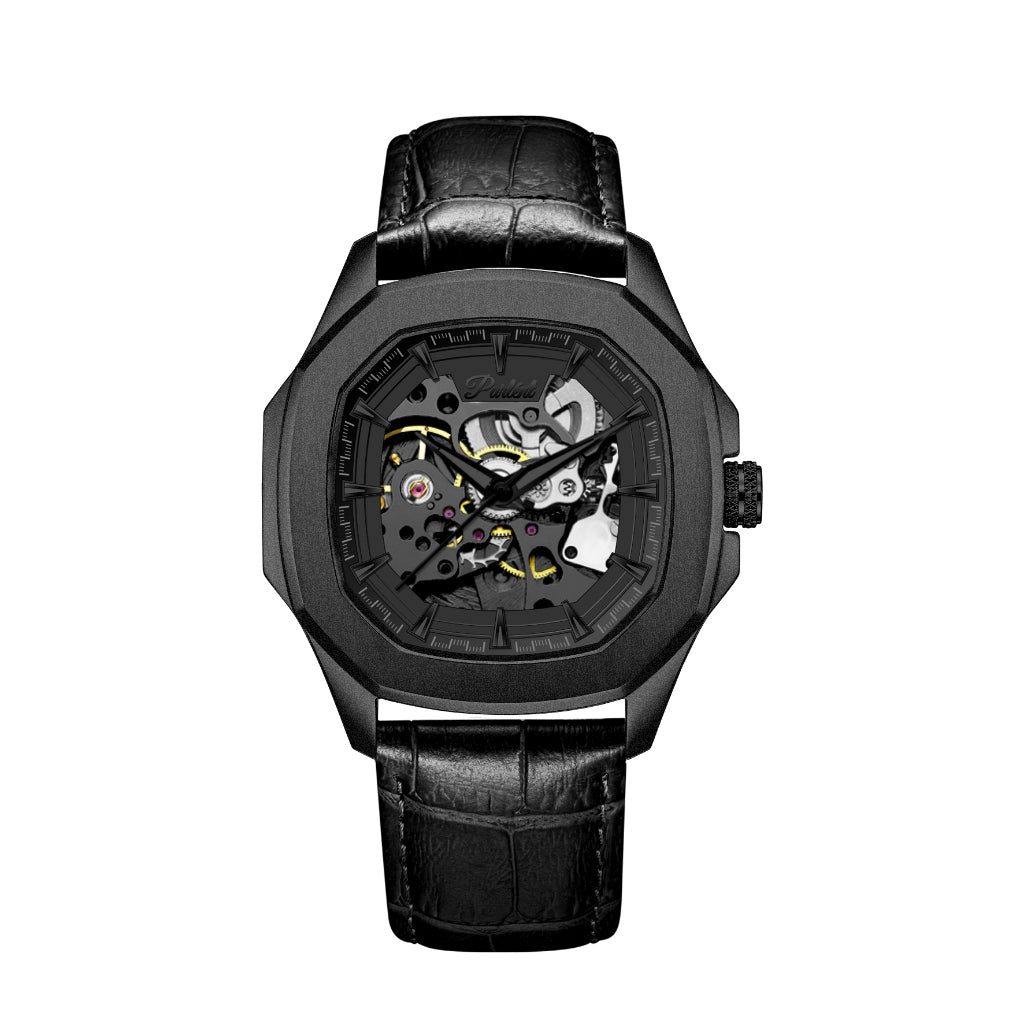 Parlent Gallant Phantom - Jam Tangan Pria 42mm, Automatic Movement, Waterproof 5ATM (50M), Stainless Steel