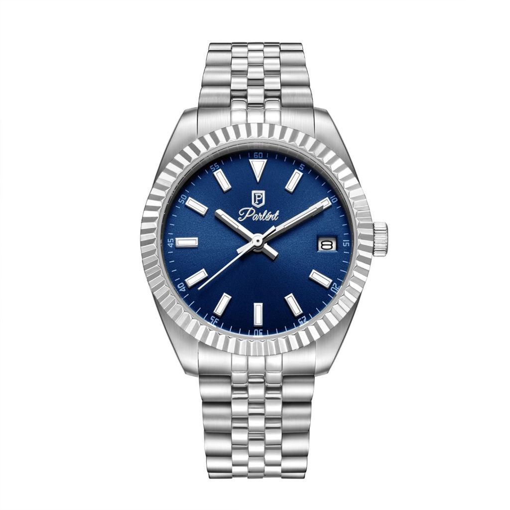 Parlent Imperial - Jam Tangan Pria 40mm, Japan Quartz Movement, Waterproof 5ATM (50M), Stainless Steel