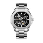 Parlent Gallant Vortex Edge Steel - Men's Watch 42mm, Automatic Movement, Waterproof 5ATM (50M), Stainless Steel