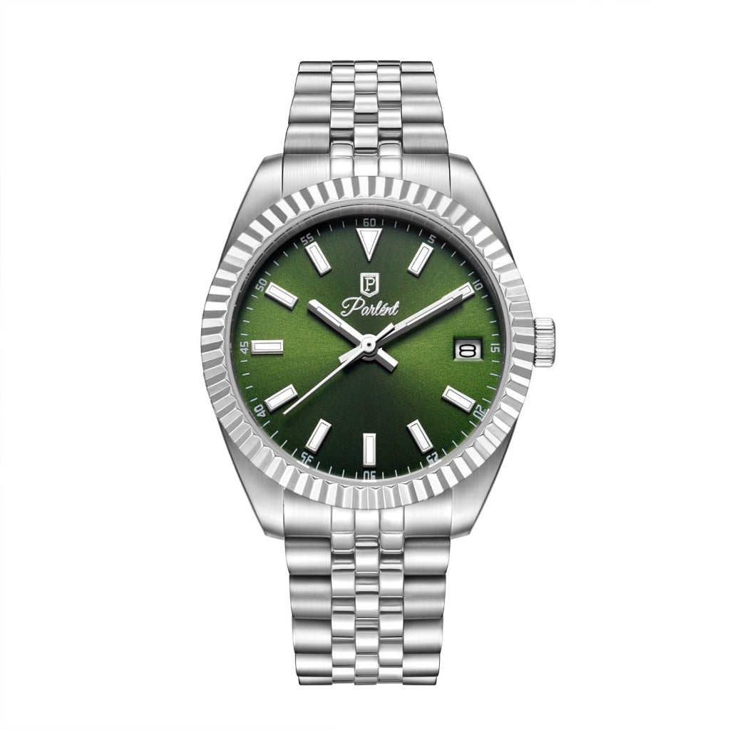 Parlent Imperial - Jam Tangan Pria 40mm, Japan Quartz Movement, Waterproof 5ATM (50M), Stainless Steel