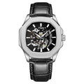 Parlent Gallant Vortex Edge - Jam Tangan Pria 42mm, Automatic Movement, Waterproof 5ATM (50M), Stainless Steel