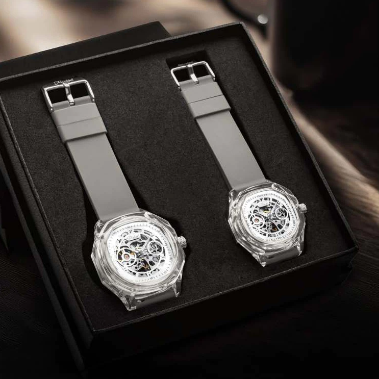 Parlent Couple Gallant Lite & Gallant Lite Femme - Jam Tangan Couple 42mm & 36mm, Automatic Movement, Waterproof 3ATM (30M), Polycarbonate